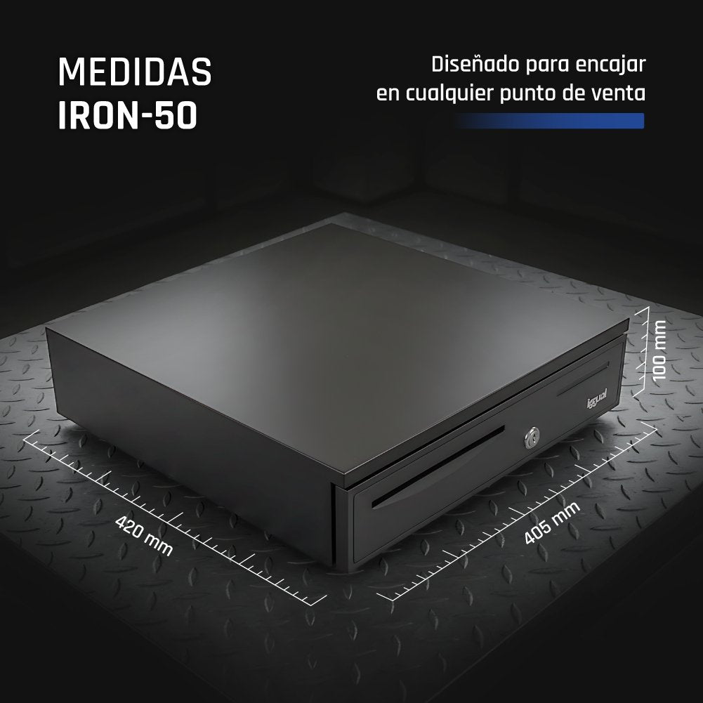 EAN 8435364316344 - iggual IRON-50 Cajón de efectivo automático y manual imagen 9