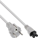 Inline, Cable De Alimentación De Ca, Para Notebook, Gris, 0,5 M