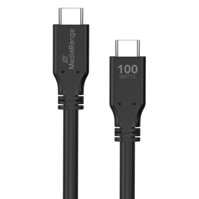 Cable Mediarange Mrcs218  Usb Usb 3.2 Gen 1 (3.1 Gen 1) 3 M Usb C Negro