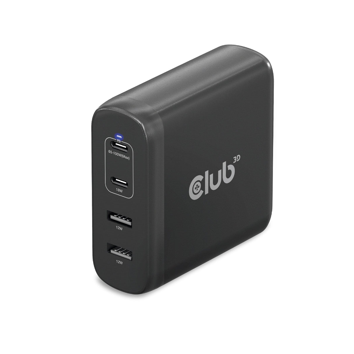 Club3d Cargador 2xusb Typ C, 2xusb Typ A, Pd 100w Retail