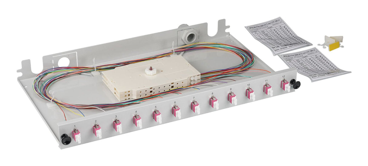 Spleissbox Lc 50 125á Om4 Ausziehbar, 12pigtails Abgesetz