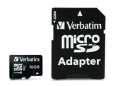 Verbatim Micro Sd 16gb Class 10 Con Adaptador Sd 44082