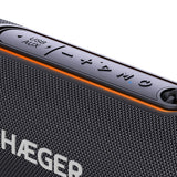Altavoz Portátil  Haeger Sp-10w.003a  Fiesta Estéreo Negro