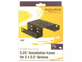 Marco De Instalación De Delock 2 X 2.5 "A 5.25" Negro 18270