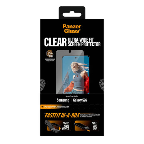 EAN 5715685033858 - PanzerGlass ® Screen Protector Samsung Galaxy S26 | Ultra-Wide Fit w. FASTFIT IN-A-BOX Protector de panta imagen 3