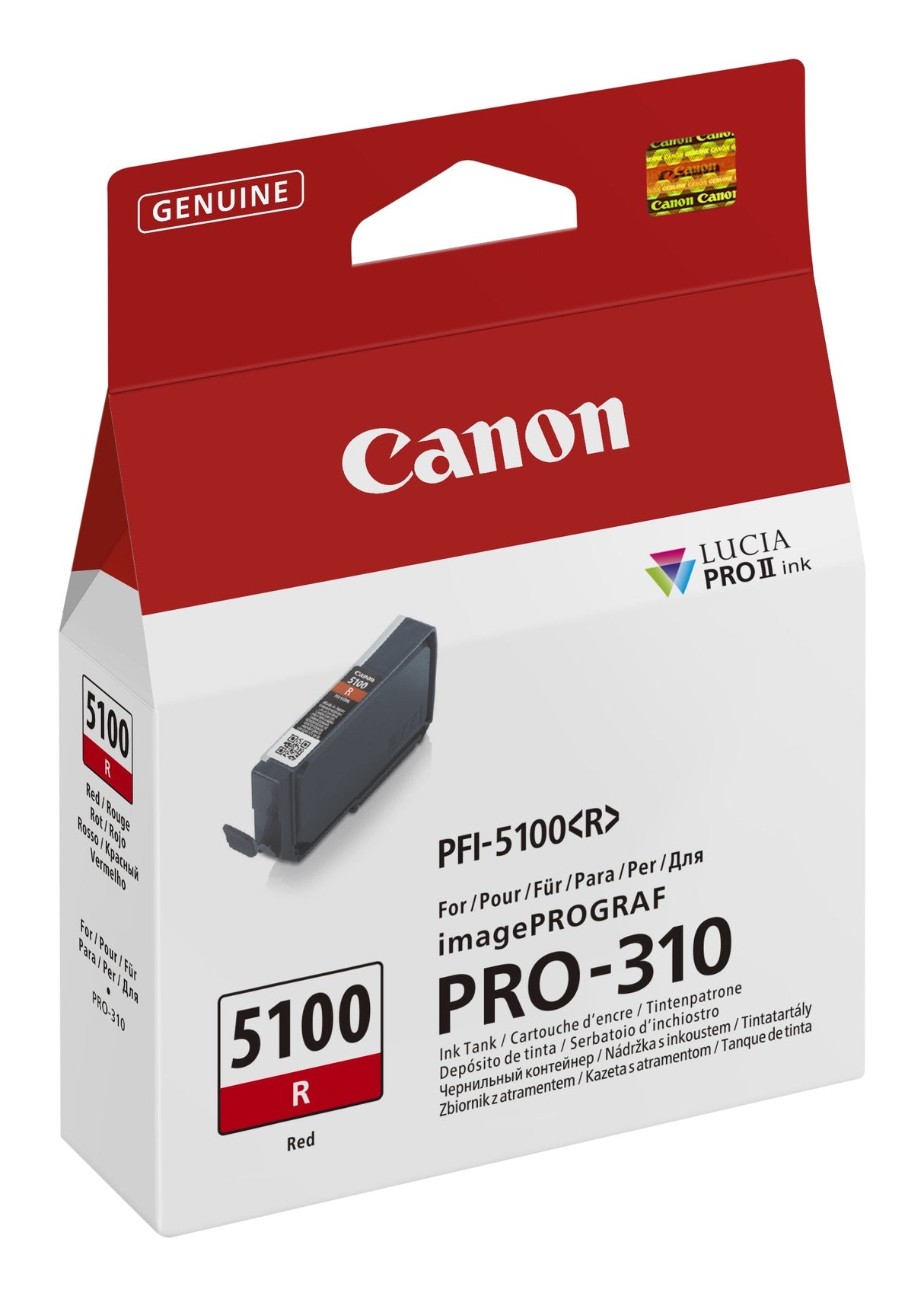 EAN 4549292243314 - Canon PFI-5100 R cartucho de tinta 1 pieza(s) Original Rojo imagen 2