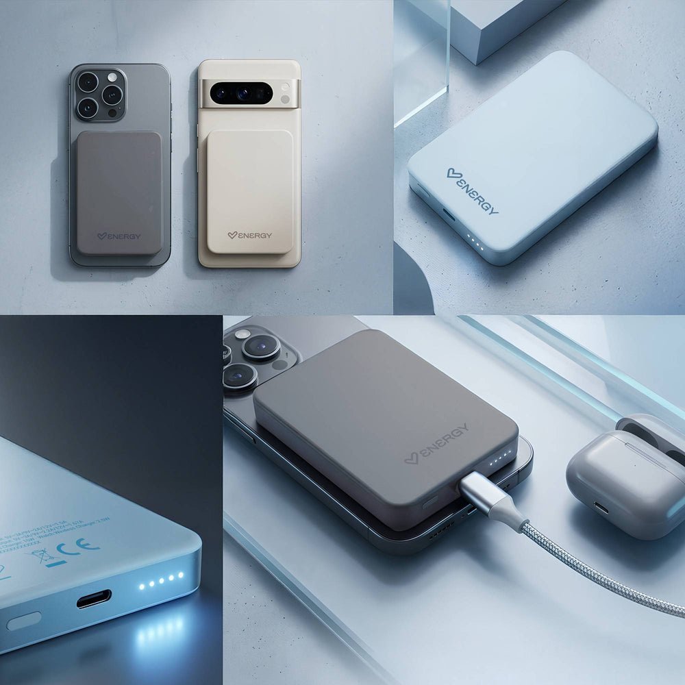 EAN 8432426500796 - Energy Sistem Magnetic Powerbank 10000 mAh Cargador inalámbrico Champán imagen 5