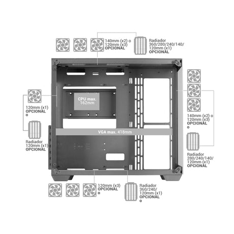 EAN 8435693102939 - Mars Gaming MCV4 carcasa de ordenador imagen 6