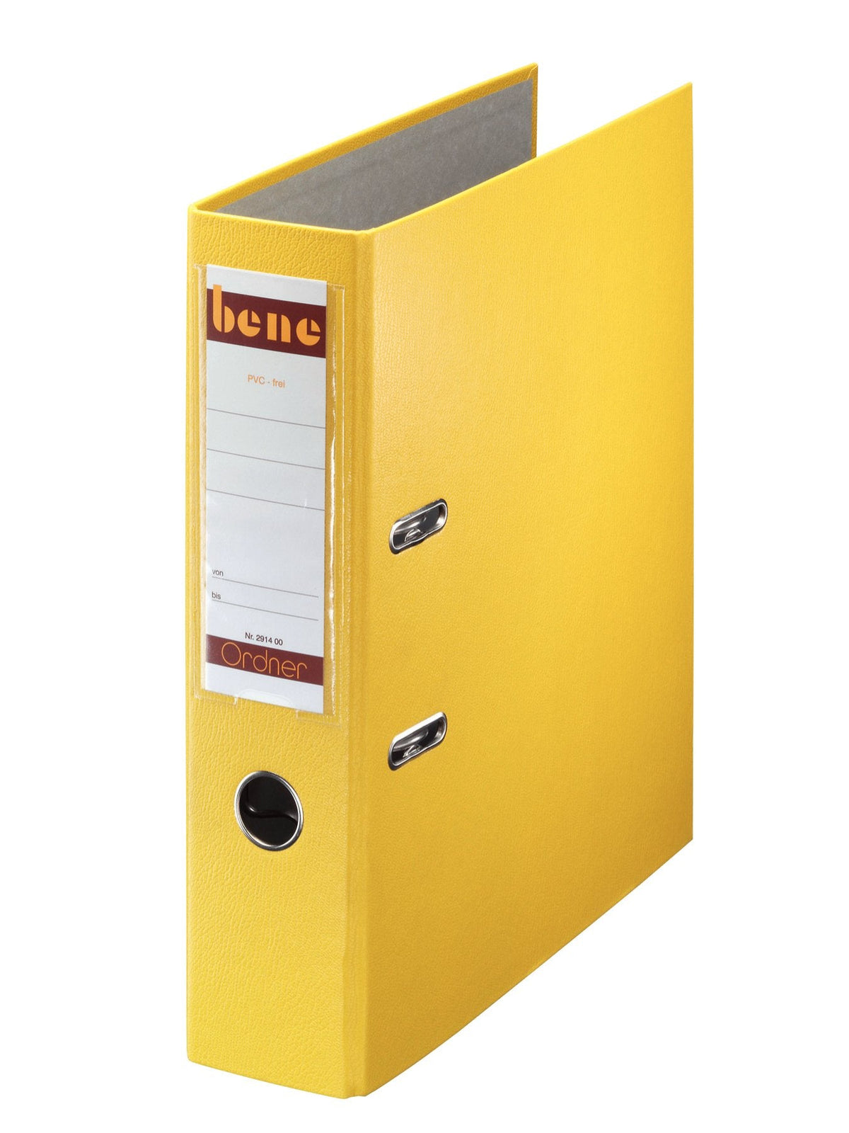 Bene Archivador Anchura Del Lomo 8 Cm Din A4 Plástico Amarillo