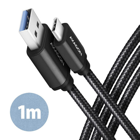 EAN 8595247906250 - Axagon BUCM3-AM10AB cable USB USB 3.2 Gen 1 (3.1 Gen 1) 1 m USB C USB A Negro imagen 1