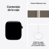 Apple Watch Series 12 (2026) Gps+Cel 42mm Caja De Titanio Natural Correa Milanese Loop Natural Siri Ai