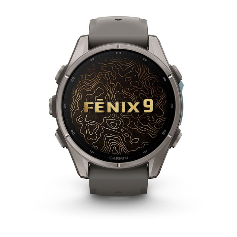 Garmin Fenix 9 Titanio Con Correa De Silicona En Gris Smartwatch 43mm