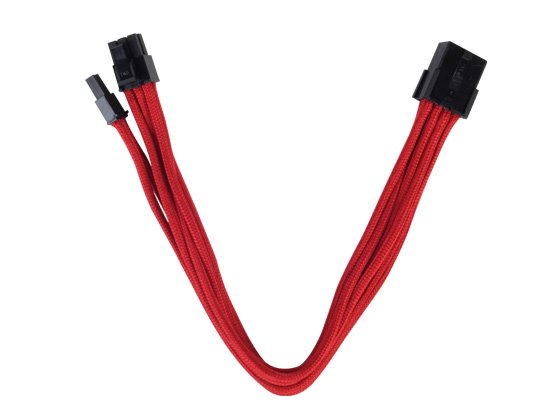 Silverstone Sst-Pp07-Pcir 0.25m, 8p/Pci-E 8pin(6+2) 0,25 M Rojo