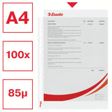Esselte Fundas Para Documentos Din A4 0,09 Mm Transparente - 100 Unidades