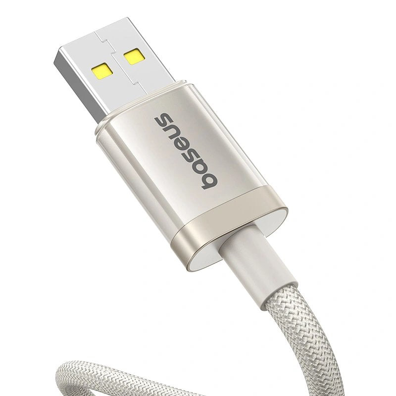 Titanium Alloy Fast Charging Cable Usb To Type-C 100w 2m Galaxy Titanium Gold