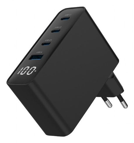 EAN 8716309133869 - Gembird TA-UC-PDQC100LCD-01-BK cargador de dispositivo móvil Portátil, Smartphone Negro Corriente alterna imagen 2