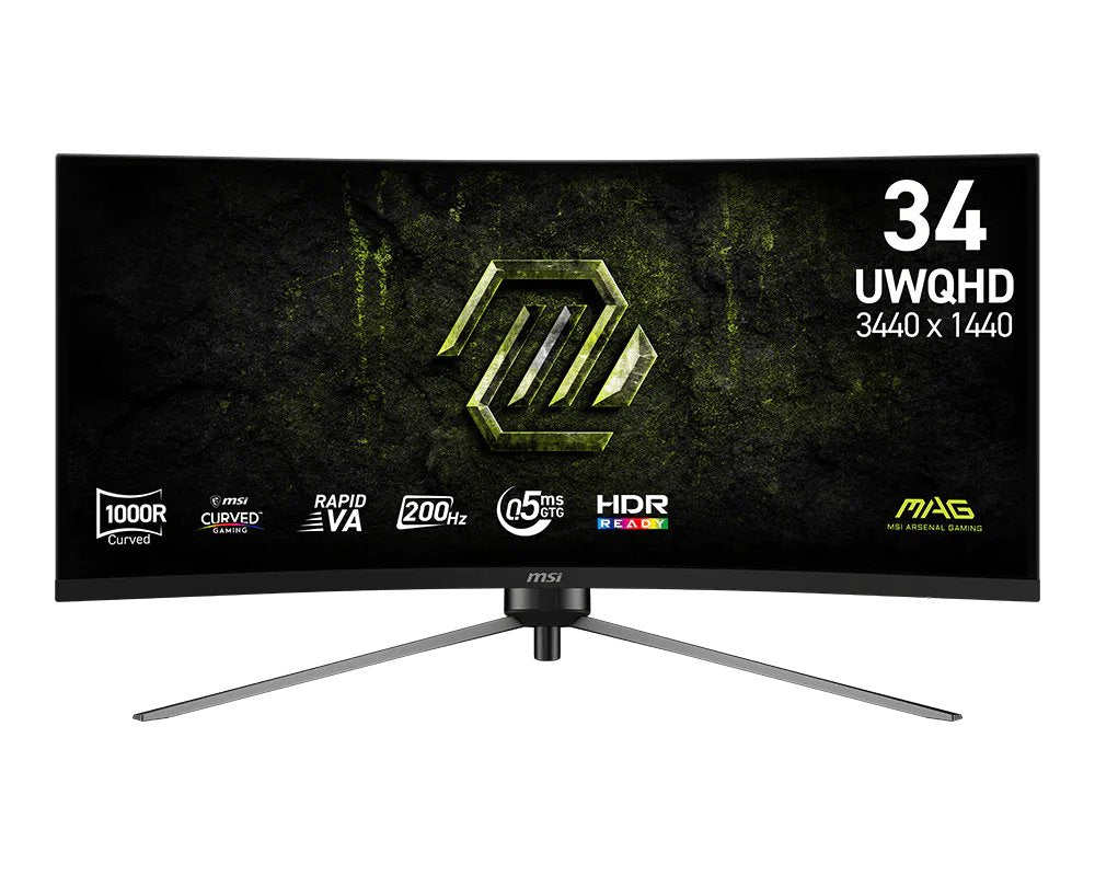 Msi Mag 345cqrf E20 86,36 Uwqhd 16:9 Va Dp Hdmi