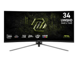 Msi Mag 345cqrf E20 86,36 Uwqhd 16:9 Va Dp Hdmi