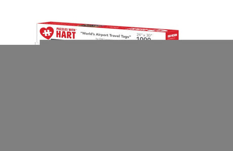 EAN 0704846704831 - Hart Puzzles Retro & Cool “World’s Airport Travel Tags” Puzzle rompecabezas 1000 pieza(s) imagen 1
