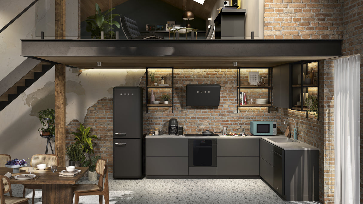 Smeg Mff02blmeu Milchaufschäumer , Negro Matt