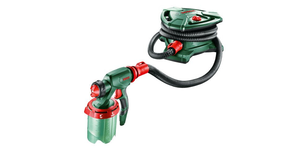 Bosch Professional Sistema De Pulverización De Pintura Pfs 5000 E, Pistola Pulverizadora Verde/Negro, 1.200 W, Boquilla Para Colores De Pintura + Boquilla Para Pintura De Pared 603207200