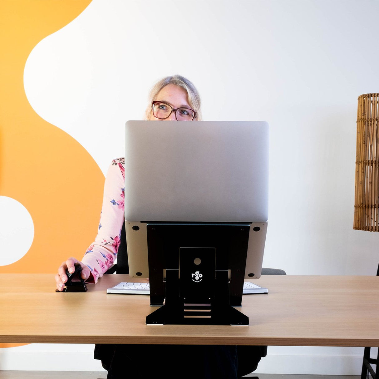 R-Go Tools Riser Document Soporte Para Portátil Negro 55,9 Cm (22")