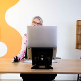 R-Go Tools Riser Document Soporte Para Portátil Negro 55,9 Cm (22")