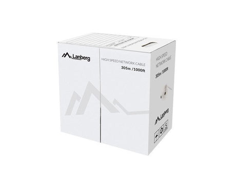 EAN 5901969427585 - Lanberg LCU5-12CU-0305-Y cable de red Amarillo 305 m Cat5e U/UTP (UTP) imagen 1