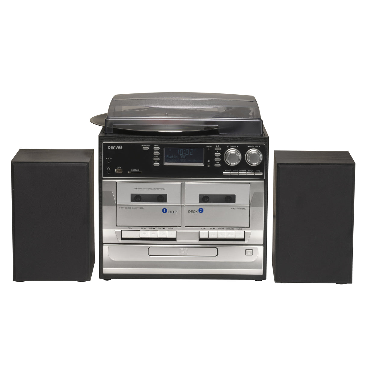 Reproductor  Denver Mrd-166 De Cd Portátil Negro, Gris