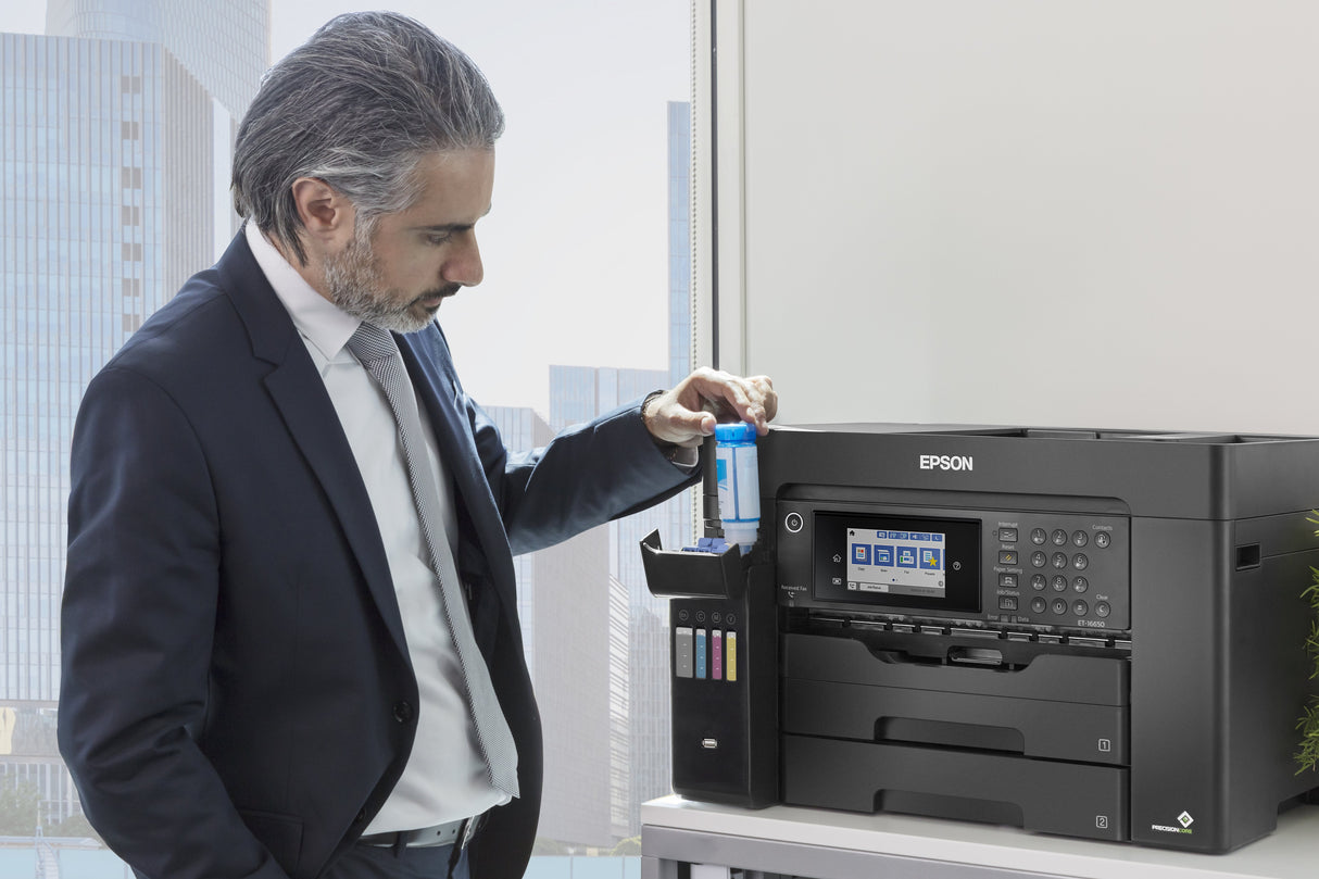 Tinta De Impresora Epson Ecotank L15160, A3 +, 32ppm, 1200x4800 Dpi, Usb, Wi-Fi, 3 Años De Garantía Después Del Registro