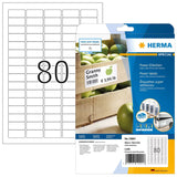 Etiquetas Herma A4 Blanco 35,6x16,9 Mm Extremadamente Adhesivas 2000 Uds.