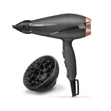 Secador Pelo Ac Babyliss 6709de  2100w Difusor Ionico Grisrosa