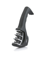 Gefu Colt Afilador De Cuchillos De Discos Negro, Acero Inoxidable