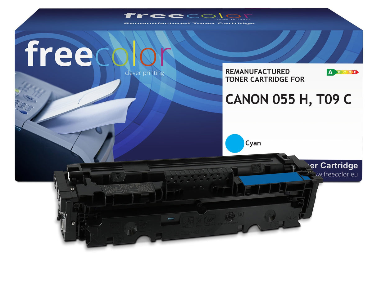Freecolor Toner Canon 055h 3019c002 Cyan 5900 Copias Remanufactured