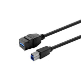 Keystone Black Usb3,0  A-Female To Usb3,0 B-Male