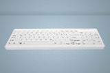 Teclado Aleman Cherry Active Key Mta Ak-C7012 Con Cable Ip68 Blanco