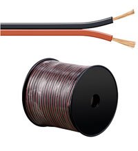 Bobina De 100 Metros Cable Altavoz Rojo-Negro 2x2,50mm Cca-Pvc  Cpr Eca Goobay