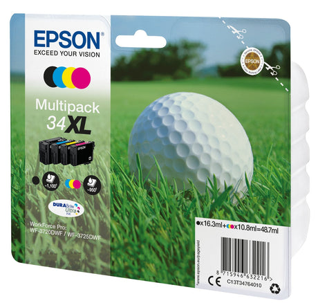 EAN 8715946632216 - Epson Golf ball C13T34764010 cartucho de tinta 1 pieza(s) Original Alto rendimiento (XL) Negro, Cian, Mag imagen 1