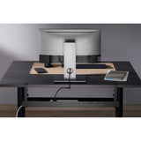 Inline® Universal Cable Guide Rail, 3 Levels 80/100/120 Cm, For Under-Table Mounting, With Screw Clamps, Black