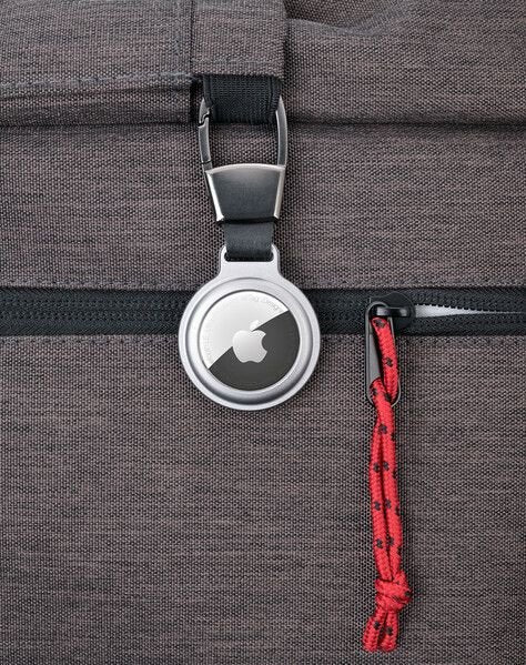 Troika Schlüsselanhänger Airtag Holder Platafarben