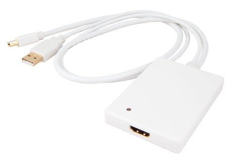EAN 3760170842318 - Urban Factory CBB21UF adaptador de cable de vídeo Mini DisplayPort + USB Type-A HDMI tipo A (Estándar) Bl imagen 2