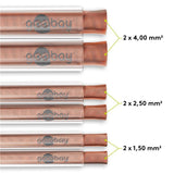 Bobina De  50 Metros Cable Altavoz Transparente 2x4.00mm Cca-Pvc  Cpr Eca Goobay