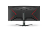 Monitor  Aoc G2 Cu34g2xe/Bk  [34] 3440 X 1440 Pixeles Negro, Rojo