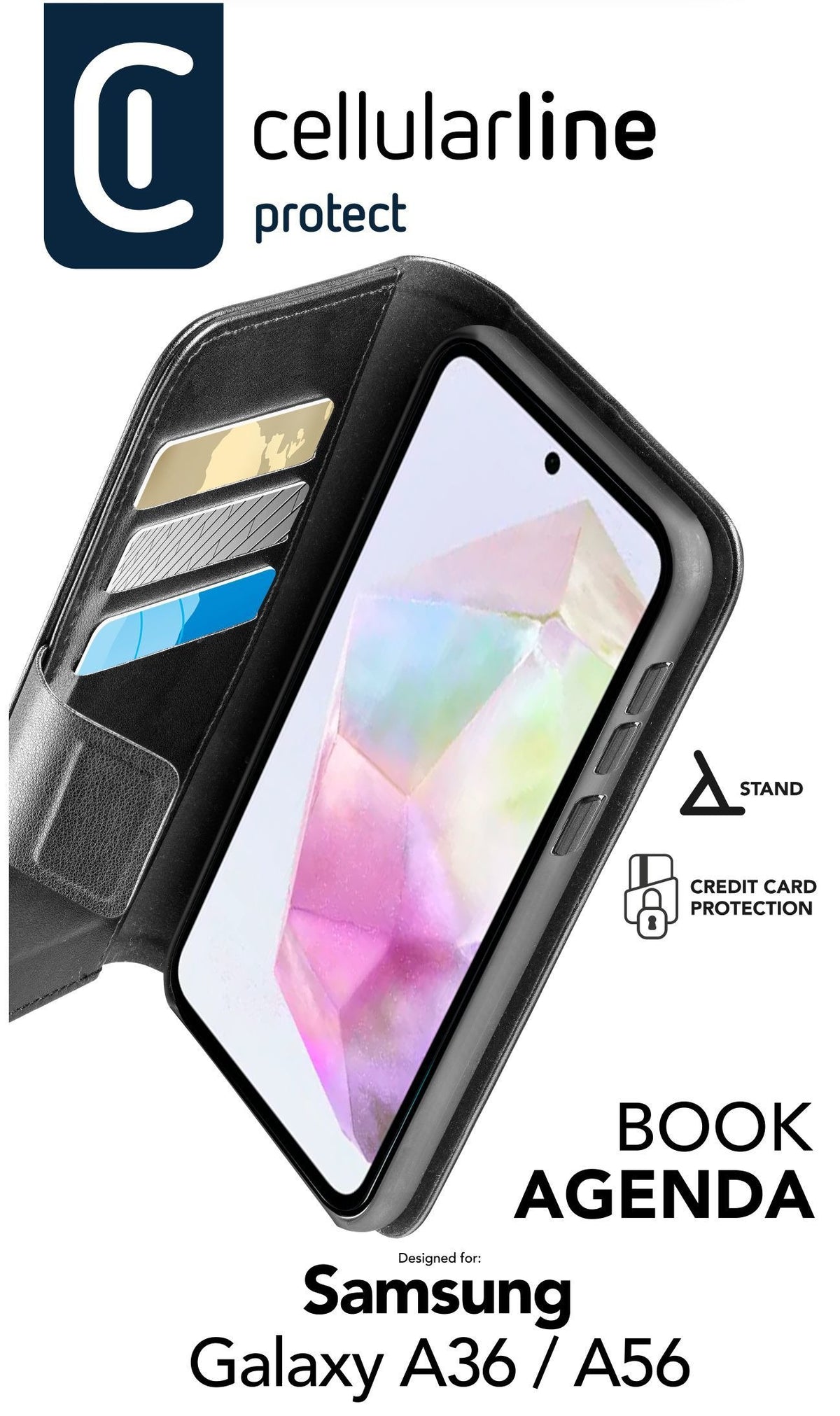 EAN 8018080492792 - Cellularline 8018080492792 funda para teléfono móvil 16,9 cm (6.64") Folio Negro imagen 2
