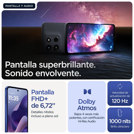 EAN 840023292200 - Motorola moto g56 5G 17,1 cm (6.72") Ranura híbrida Dual SIM Android 15 USB Tipo C 8 GB 256 GB 5200 mAh Az imagen 13