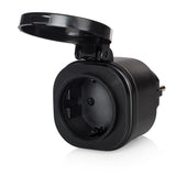 Set De Mini Enchufes Para Exterior Smartwares Sh4-99653 Negros