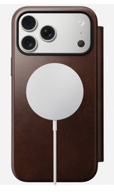 Nomad Modern Leather Folio Iphone 17 Pro Max Rustic Brown H