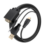 EAN 8435739904749 - AISENS A115-1007 adaptador de cable de vídeo 1 m VGA (D-Sub) + 3.5mm + USB Type-A HDMI tipo A (Estándar) imagen 2
