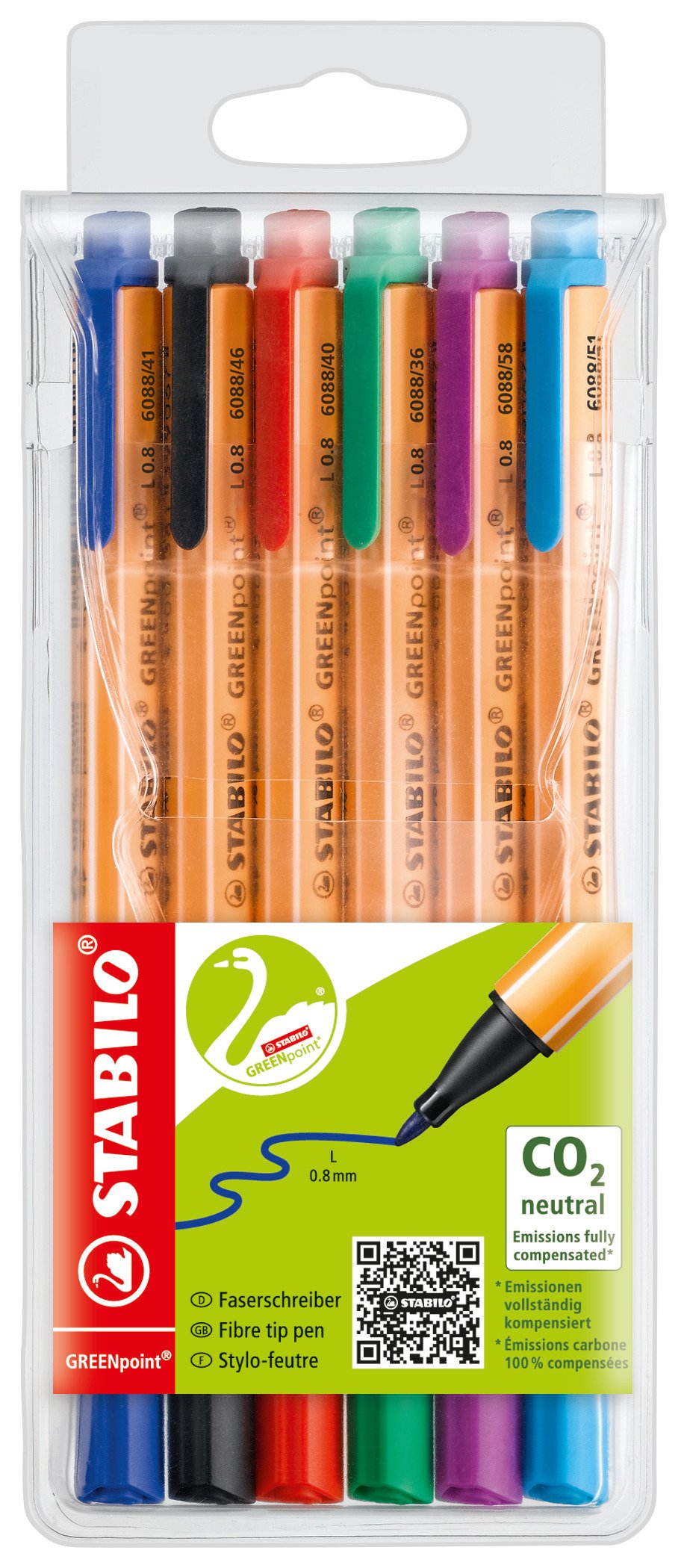 Stabilo Filzstifte Multicolor 0.8 Mm