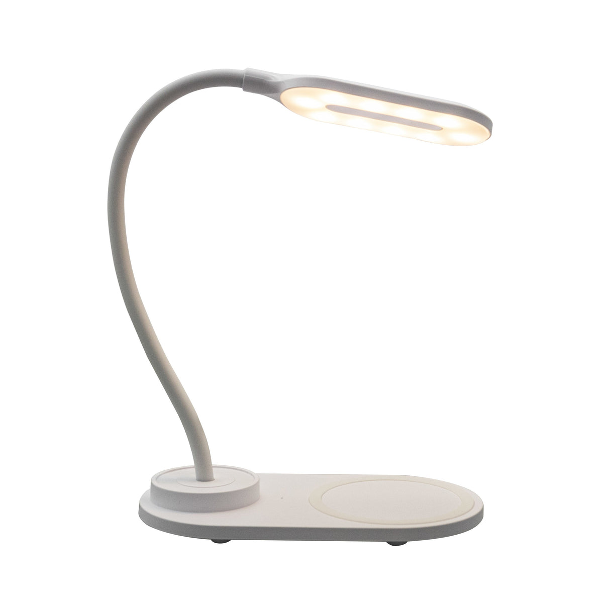 Lampara Led Denver Lqi - 55 Con Cargador De Movil Inalambrico - 3 Tonos De Luz
